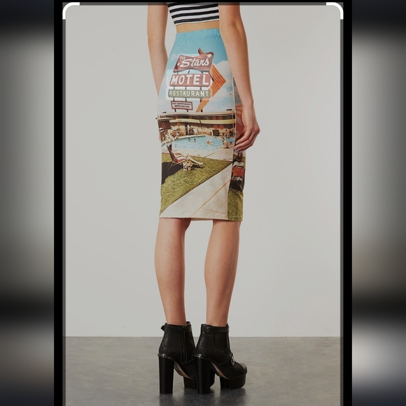 Topshop Vintage motif Skirt - Picture 2 of 7